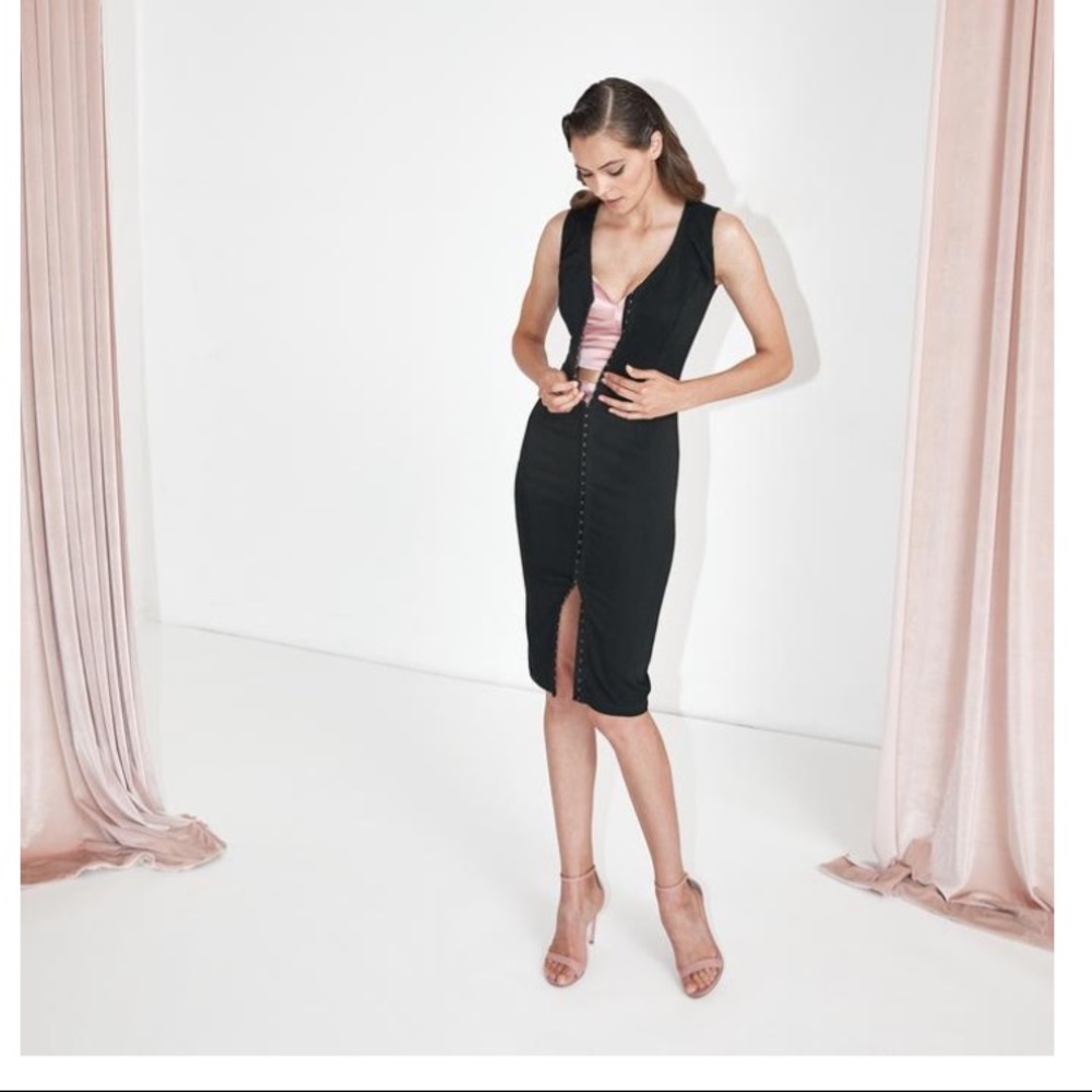 MurMur Snap Dress Black